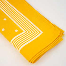 Snuff Handkerchief - Yellow Big Polka Dot